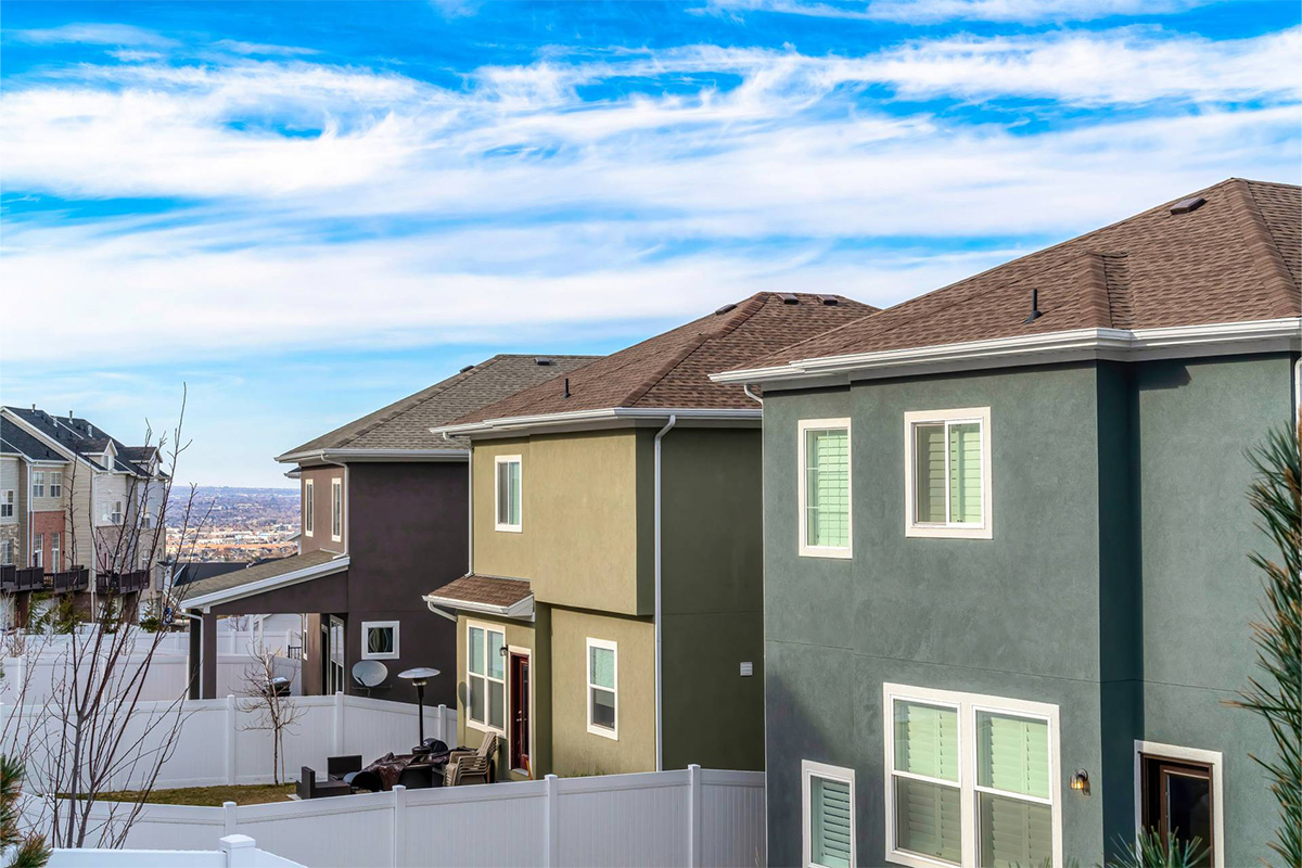 Side of a house in Utah